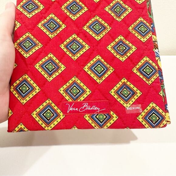 Vera Bradley Vintage Double Photo Striped Floral Garden Fabric Photo Frame - Picture 6 of 9